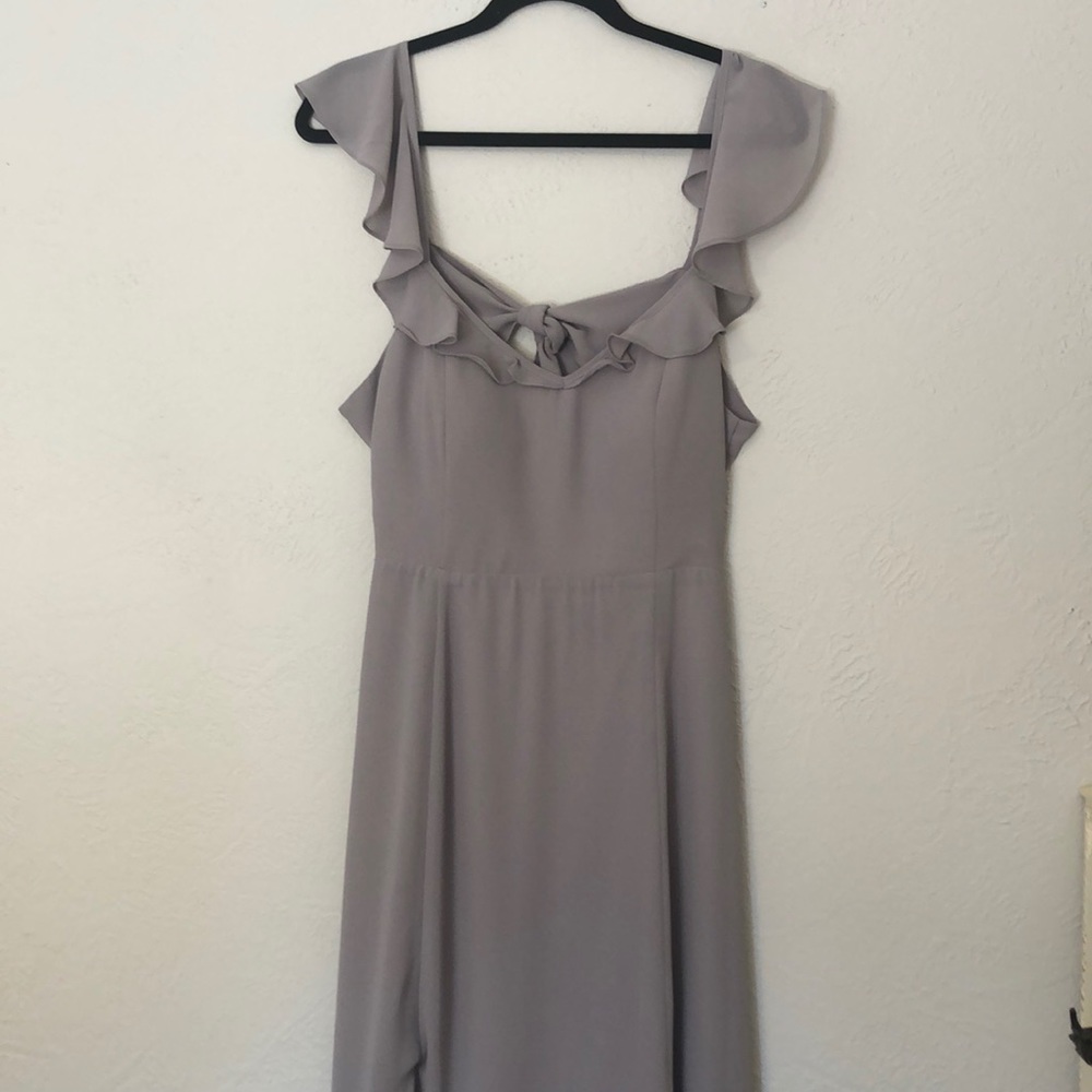 BHLDN Anthropologie Diana wedding bridesmaid formal ruffle maxi dress gown - Picture 3 of 7